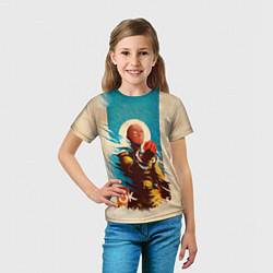 Футболка детская One Punch-Man Эпичный Сайтама, цвет: 3D-принт — фото 2