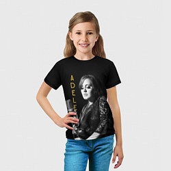 Футболка детская Певица Adele, цвет: 3D-принт — фото 2
