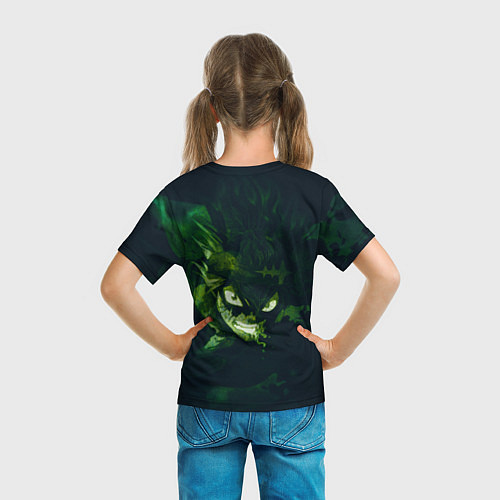 Детская футболка Аста Черный клевер Black clover / 3D-принт – фото 6