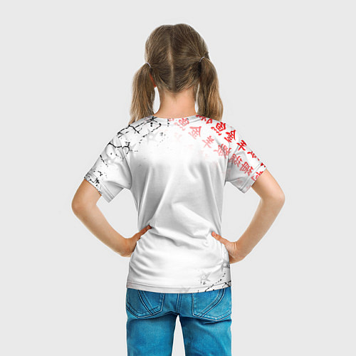 Детская футболка ПРИЗРАК ЦУСИМЫ ЭМБЛЕМА GHOST OF TSUSHIMA / 3D-принт – фото 6