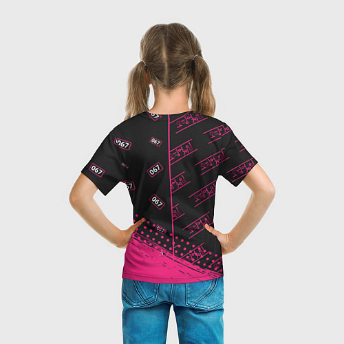 Детская футболка SQUID GAME - 067 Краска Паттерны / 3D-принт – фото 6