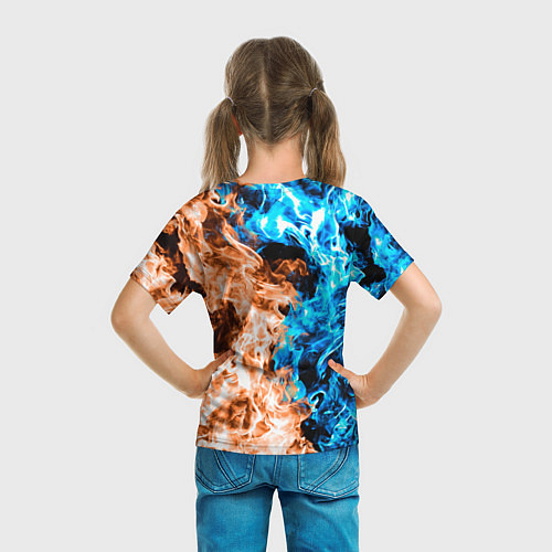 Детская футболка Огненное пламя / 3D-принт – фото 6