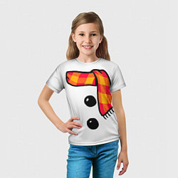 Футболка детская Snowman Outfit, цвет: 3D-принт — фото 2