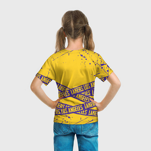 Детская футболка LAKERS SPORT LINE STYLE NBA / 3D-принт – фото 6