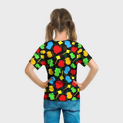 Детская футболка SOUTH PARK ЮЖНЫЙ ПАРК НОВОГОДНИЙ УЗОР / 3D-принт – фото 6