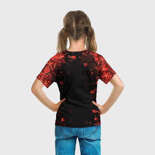 Детская футболка GENSHIN IMPACT HU TAO ГЕНШИН ИМПАКТ ХУ ТАО FLOWERS / 3D-принт – фото 6