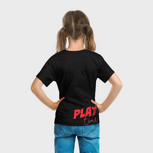 Детская футболка Розовый Хагги Poppy Playtime / 3D-принт – фото 6
