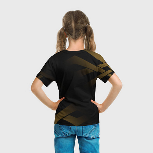 Детская футболка Bendy and the ink machine золотистый / 3D-принт – фото 6