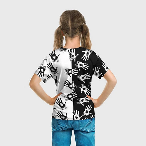 Детская футболка Death Stranding паттерн логотипов / 3D-принт – фото 6