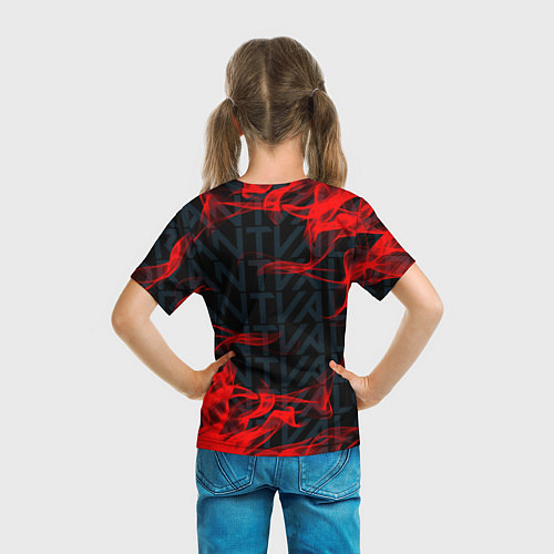 Детская футболка Valorant Fire / 3D-принт – фото 6