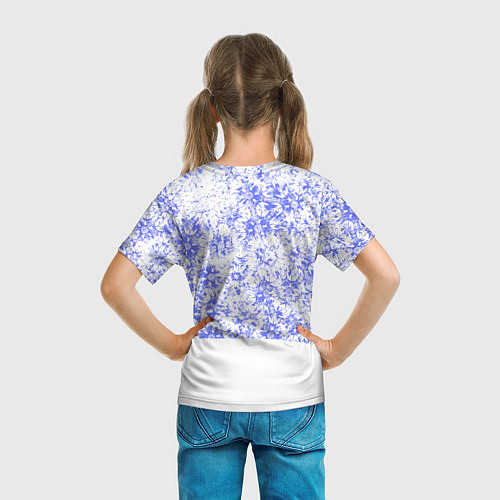 Детская футболка Олень среди снежинок / 3D-принт – фото 6