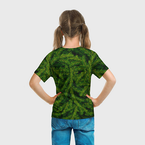 Детская футболка Текстура Ели Елка Паттерн / 3D-принт – фото 6