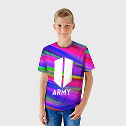 Футболка детская BTS ARMY RAIBOW, цвет: 3D-принт — фото 2