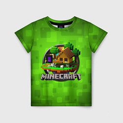 Футболка детская Minecraft Logo Green, цвет: 3D-принт