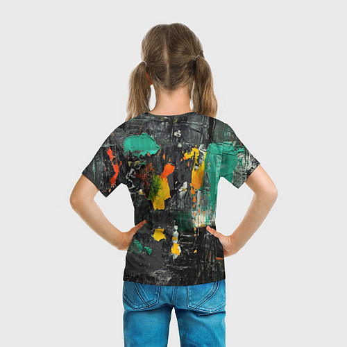 Детская футболка Пятна краски / 3D-принт – фото 6