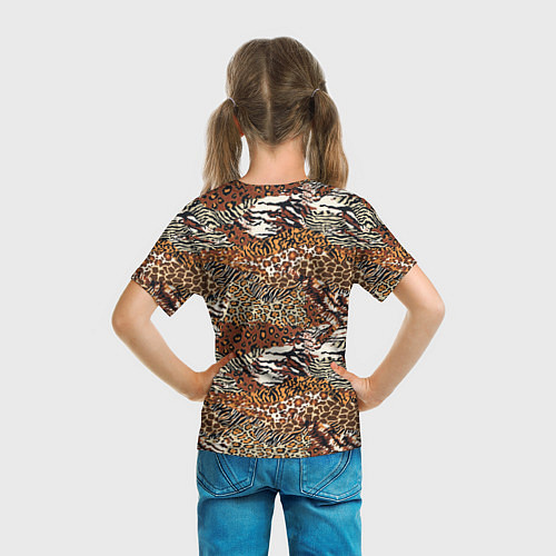 Детская футболка Шкуры Диких Животных / 3D-принт – фото 6