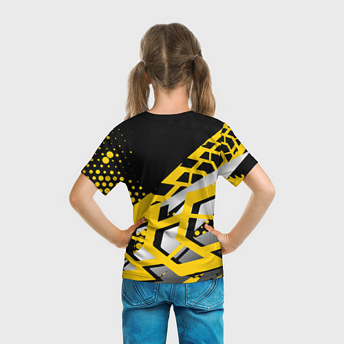 Детская футболка Renault Рено / 3D-принт – фото 6
