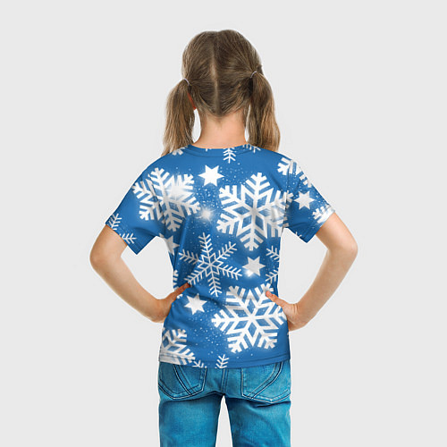 Детская футболка Снежное небо / 3D-принт – фото 6