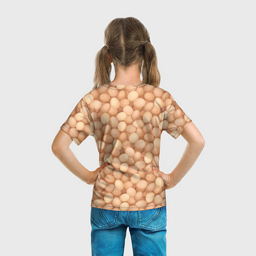 Детская футболка Куриные Яйца / 3D-принт – фото 6