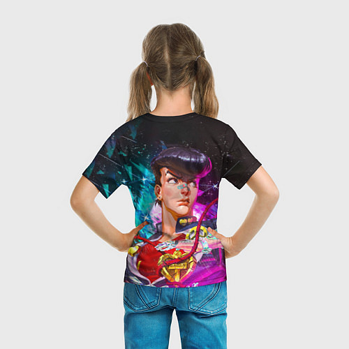 Детская футболка Космический Джоске Хигашиката из Джо Джо / 3D-принт – фото 6