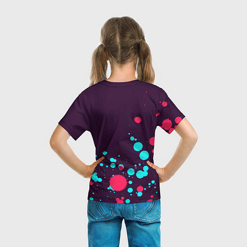 Детская футболка GENSHIN IMPACT - ПОДЖИГАТЕЛЬ - Краски / 3D-принт – фото 6