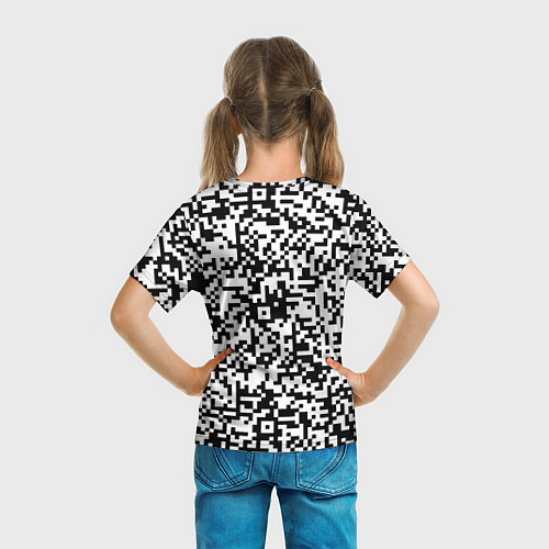 Детская футболка Стиль QR код / 3D-принт – фото 6