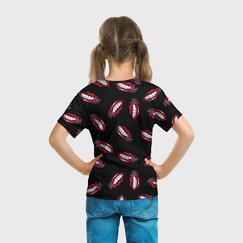 Детская футболка MANESKIN LEAP МАНЕСКИН ГУБЫ / 3D-принт – фото 6