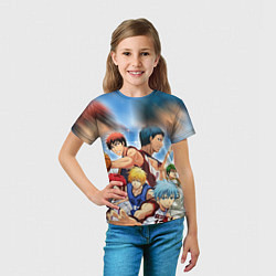 Футболка детская KUROKO BASKETBALL КОМАНДА, цвет: 3D-принт — фото 2