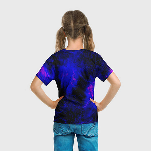 Детская футболка Purple Tie-Dye / 3D-принт – фото 6
