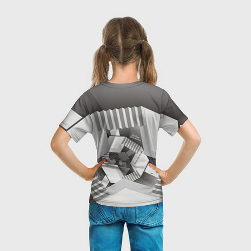 Детская футболка Дробные размерности / 3D-принт – фото 6