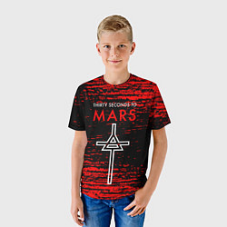 Футболка детская 30 Seconds to Mars - До марса 30 сек, цвет: 3D-принт — фото 2