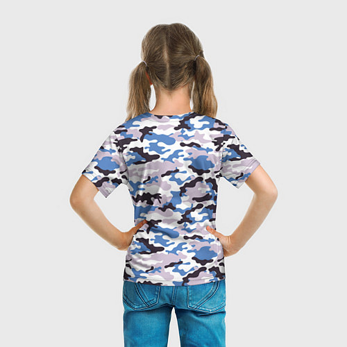 Детская футболка Модный Красочный Камуфляж / 3D-принт – фото 6