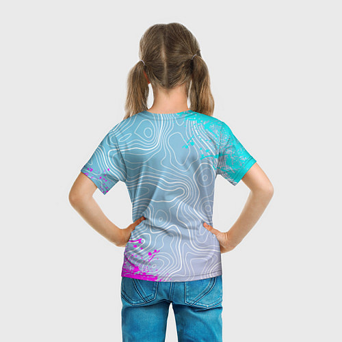 Детская футболка 6IX9INE Gooba Брызги / 3D-принт – фото 6