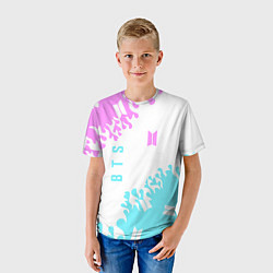 Футболка детская BTS патер, цвет: 3D-принт — фото 2