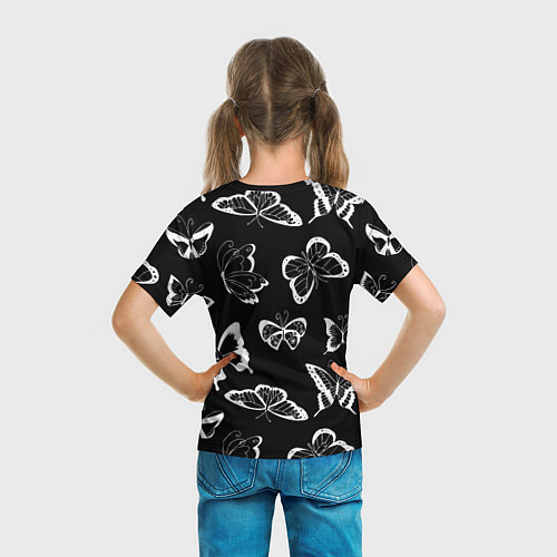 Детская футболка Адель летящие бабочки / 3D-принт – фото 6