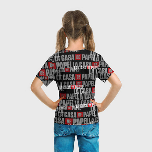 Детская футболка La Casa de Papel Человек с автоматом / 3D-принт – фото 6
