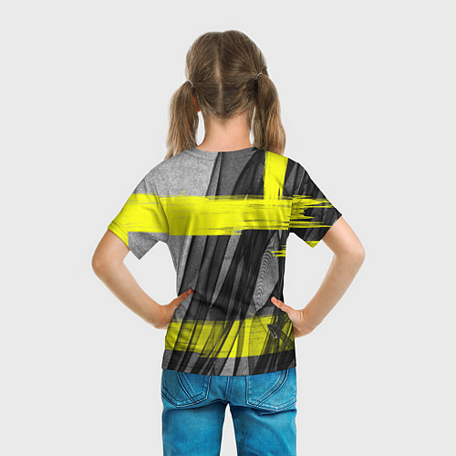 Детская футболка Коллекция Get inspired! Абстракция Fl-42-167-l-yel / 3D-принт – фото 6