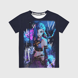 Футболка детская Аркейн - League Of Legends Джинкс, цвет: 3D-принт