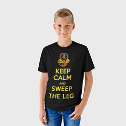 Футболка детская Keep calm and sweep the leg, цвет: 3D-принт — фото 2