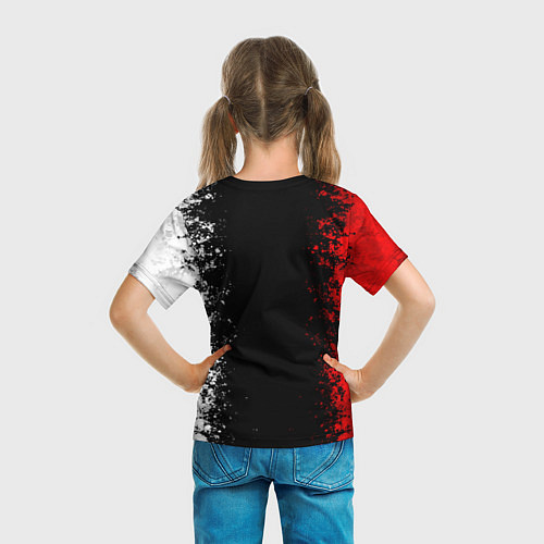 Детская футболка Poppy Playtime - Брызги и капли красок / 3D-принт – фото 6