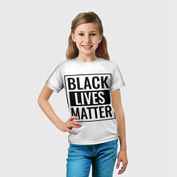 Футболка детская Black Lives Matters, цвет: 3D-принт — фото 2