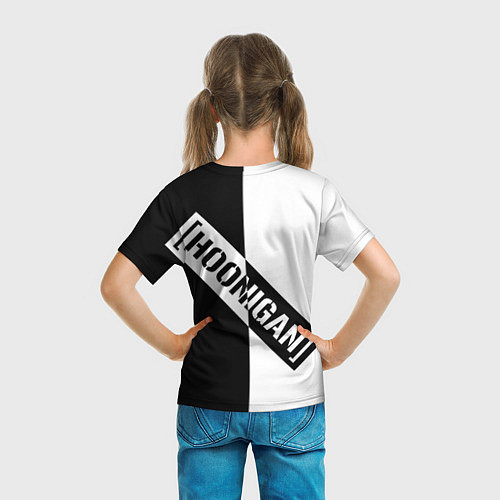 Детская футболка Hoonigan Автоспорт спина / 3D-принт – фото 6