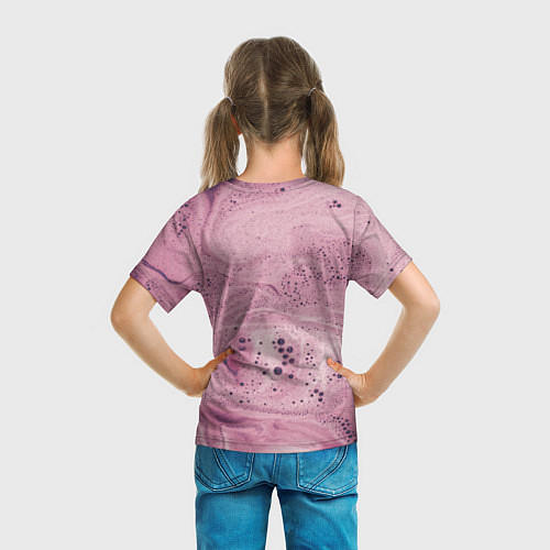 Детская футболка Нежная розовая пенка / 3D-принт – фото 6