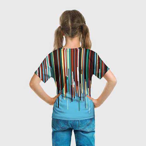 Детская футболка Glitch pattern 2087 / 3D-принт – фото 6