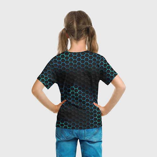 Детская футболка Пайпер BRAWL STARS соты / 3D-принт – фото 6