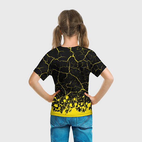 Детская футболка BORUSSIA Брызги / 3D-принт – фото 6