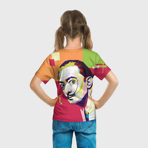 Детская футболка Salvador Dali - i am just not normal / 3D-принт – фото 6