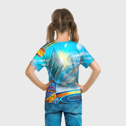 Детская футболка ФЭНГ BRAWL STARS SPACE / 3D-принт – фото 6