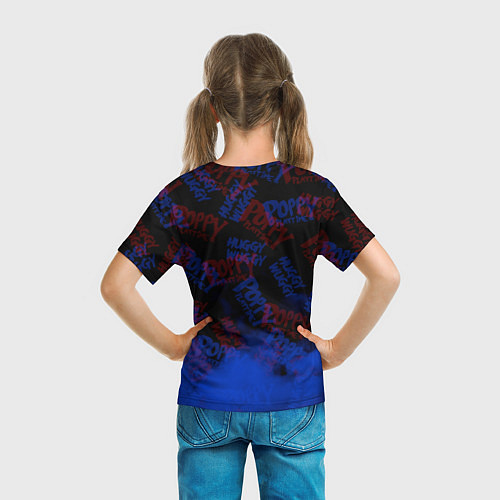 Детская футболка POPPY PLAYTIME : ХАГГИ ВАГГИ : ПОППИ ПЛЕЙТАЙМ / 3D-принт – фото 6