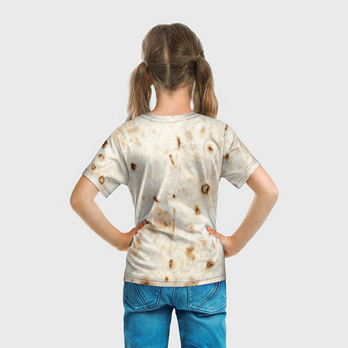 Детская футболка Лаваш - тексутра / 3D-принт – фото 6